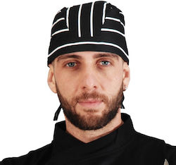Tips Bandană de bucătar Negru Dungi Tips Bandană de bucătar Negru Dungi