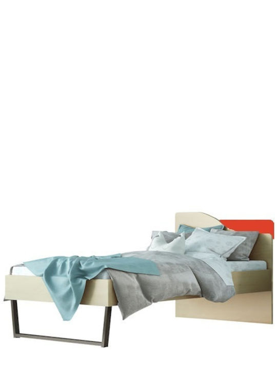 Bow Kids Bed Classic Semi Double Red for Mattre...