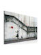 Polihome Fată Cu Balon Panou Tesatura 120x80cm
