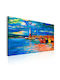 Polihome Peisaj Marin Panou Tesătură 90x60cm
