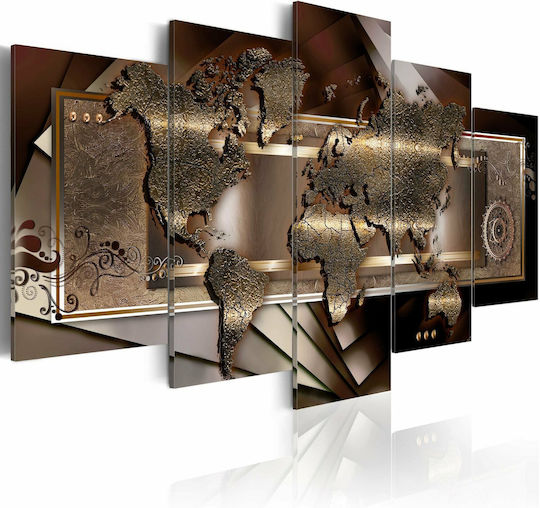 Polihome Harta Castan Tesatura 100x50 cm
