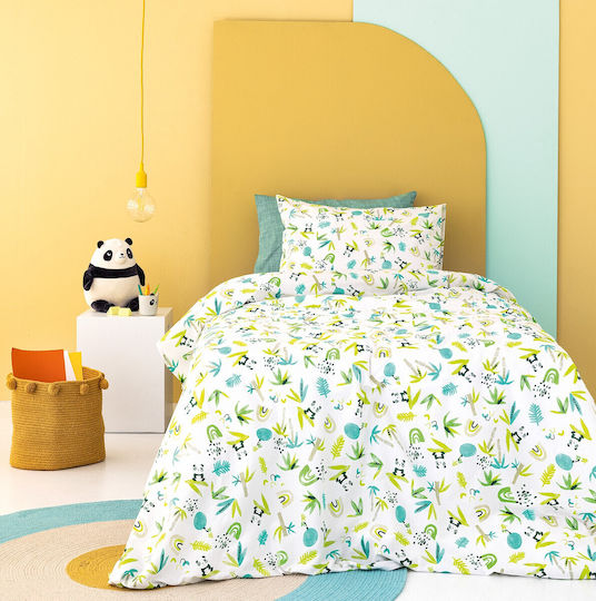 Palamaiki Set de față de pernă pentru copii din bumbac 100% 50x75cm Albe