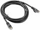 Lanberg F/UTP Cat.6 (Gigabit) Καλώδιο Δικτύου Ethernet 0.5m Μαύρο