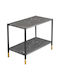 Rectangular Side Table Mara Gray L80xW40xH55cm