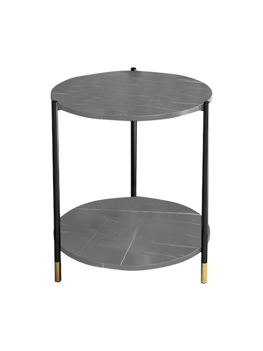 Round Side Table Rhythm Gray L48xW48xH60cm