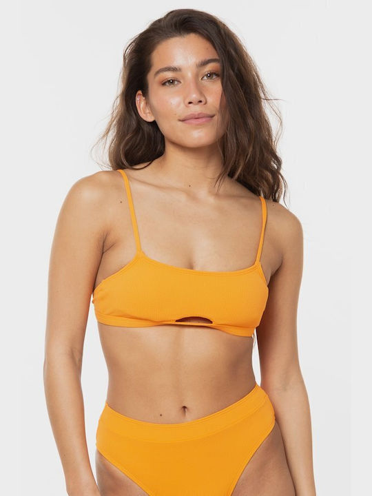 Roxy Padded Sports Bra Bikini Top Orange