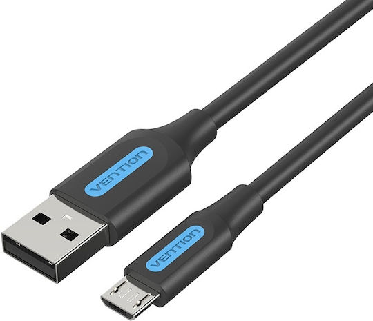 Vention Редовна USB 2.0 до микро USB кабел Черен 3м (COLBI) 1бр