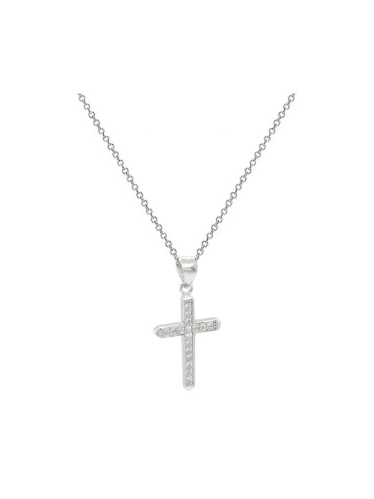 Silver necklace with cross 925