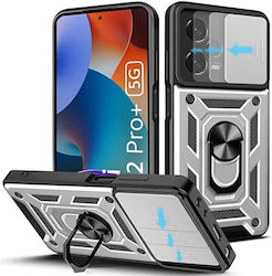 Bodycell Armor Slide Back Cover Πλαστικό Ασημί ...