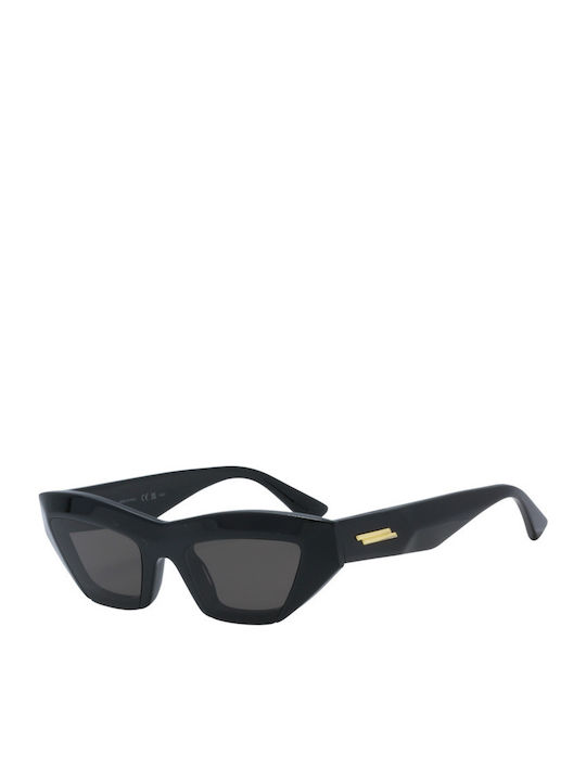 Bottega Veneta Women's Sunglasses with Black Plastic Frame and Black Lens BV1219S 001