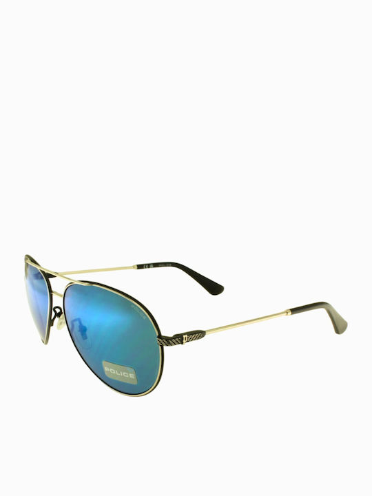 Police Octane 8 Herren Sonnenbrille mit Gold Me...
