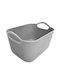 TnS Plastic Storage Basket Gray