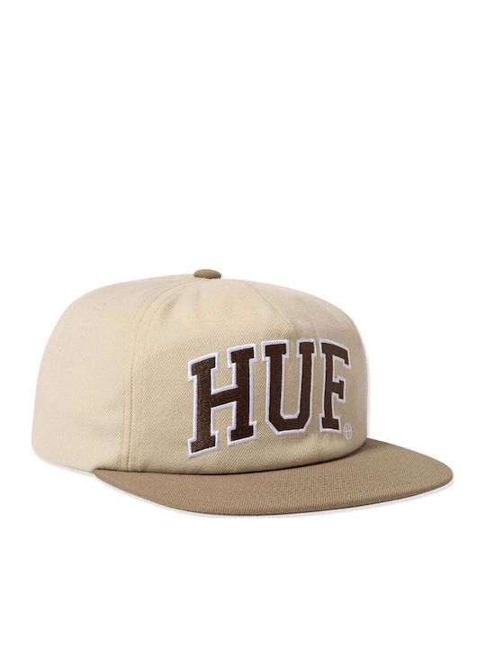 Arch Logo Men's Snapback Cap Beige