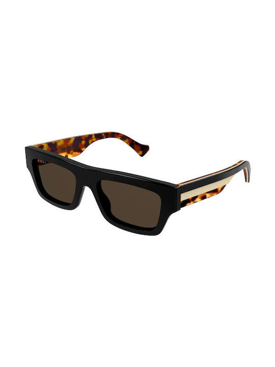 Gucci Unisex Sonnenbrille mit Schwarz Kunststof...