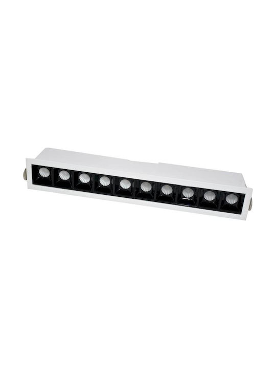 Geyer Metallic Recessed Spot with Integrated LED and Natural White Light White