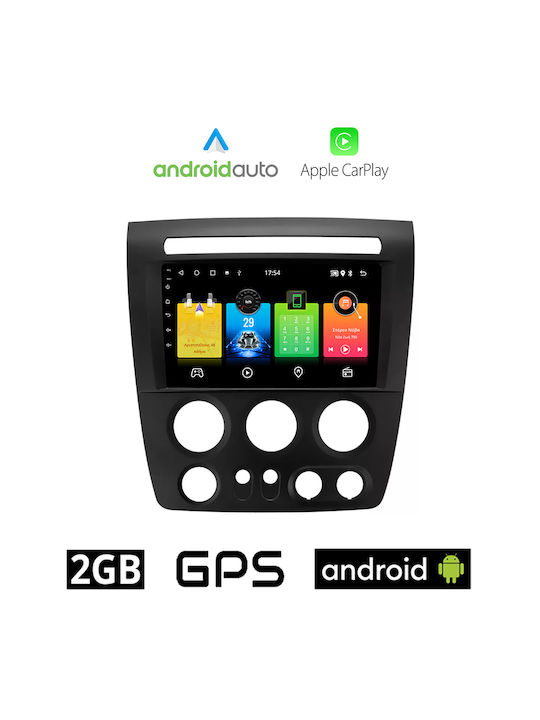 Sistem Audio Auto Hummer H3 2005-2009 (Bluetooth/USB/AUX/WiFi/GPS/Apple-Carplay/Android-Auto) cu Ecran Tactil 9"