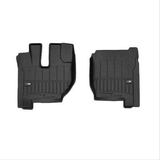 Frogum Set of Front and Rear Mats 2pcs Tray Type for Volvo FH 2008-2012 Black