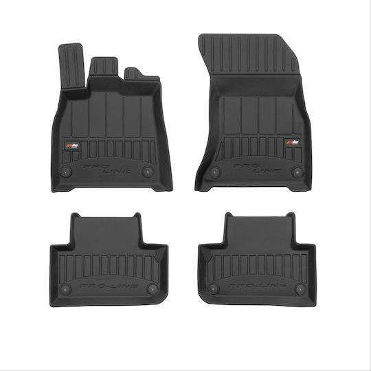 Frogum Set of Front and Rear Mats 4pcs Tray Type for Audi Q5 2016 Black