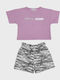 Kinder-Set mit Shorts Sommer 2Stück Rosa