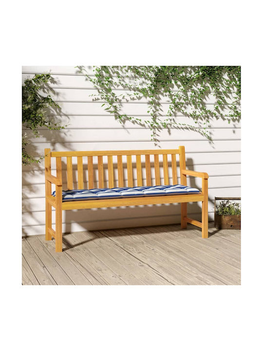 vidaXL Wasserdichtes Sitzbank-Kissen Blau 180x50cm