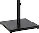 Outsunny Stand de umbrelă din Metal Negru 45x45x39cm