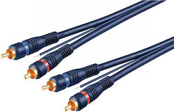 Goobay 50175 2x RCA male - 2x RCA male 5m