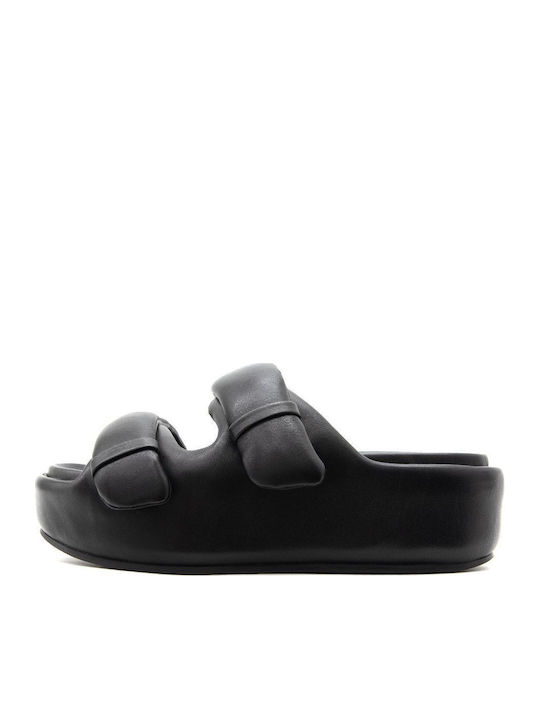 Ash Combo A Leather Women's Flat Sandals Flatfo...