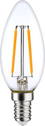 Glou LedArt Bec LED 6W pentru Dulie E14 Alb cald Glou LedArt Bec LED 6W pentru Dulie E14 Alb cald