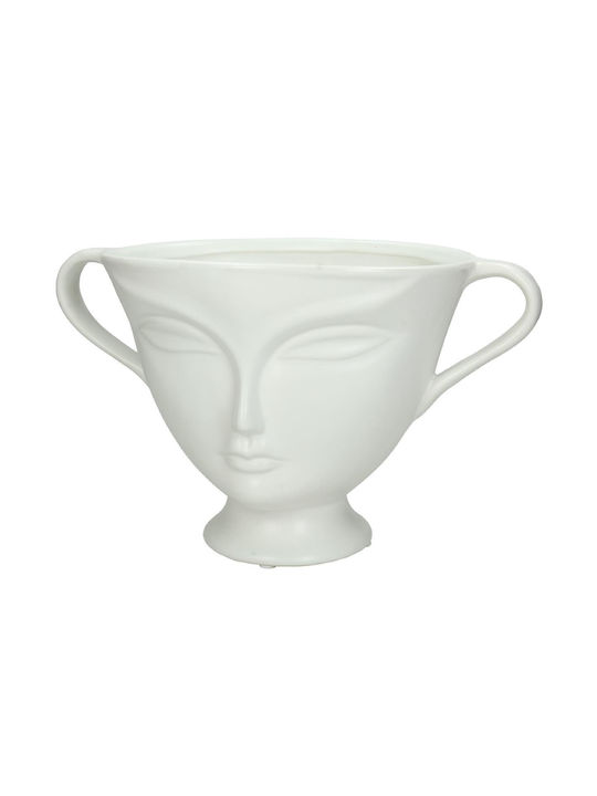 ArteLibre Pot White 30.3x19.5x18.5cm