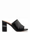 Marad Mules mit Chunky Hoch Absatz in Schwarz Farbe