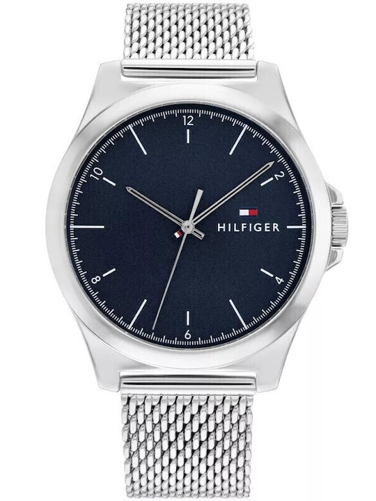 Tommy Hilfiger Norris Men's Watch 44mm Chronograph Battery with Silver Stainless Steel Bracelet