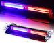 Far Auto LED 12 / 24V Impermeabil 7cm cu Iluminare Roșie / Albastră