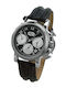 Vostok Europe Men's Watch Chronograph Battery with Black Leather Strap