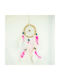 Synchronia Decorative Dreamcatcher Handmade Fuchsia Wooden 10x10cm