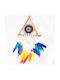 Synchronia Decorative Dreamcatcher Handmade Multicolour Wooden 20x33cm