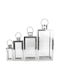 ArteLibre Laterne Set Floortop Silber 28x28x65cm 4Stück