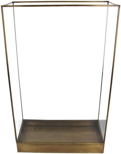 ArteLibre Laterne Metallisch Bodenmontage Gold 34x15x55cm 1Stück