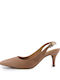 1185-70 Pumps mit Riemchen & Dünn mittelhoher Absatz Beige