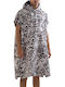 Bee. Unusual. Microfiber Beach Poncho Gray
