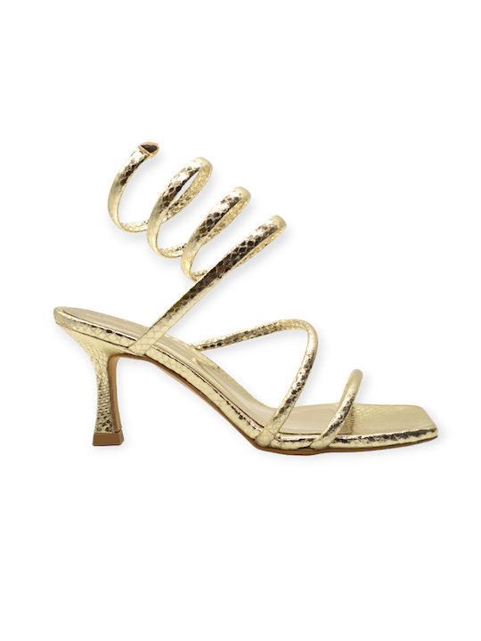 Sante Damen Sandalen in Gold Farbe