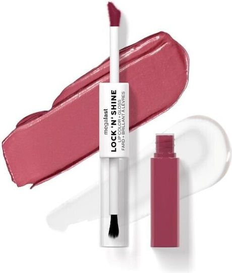 Wet n Wild Megalast Lock ‘n’ Shine Lip Color & Gloss Liquid Lipstick Sheer Pinky Promise 8ml