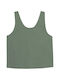 Outhorn Women's Summer Blouse Cotton Sleeveless Green