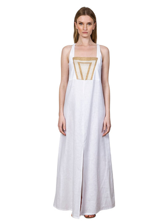 Sommer Maxi Kleid Weiß