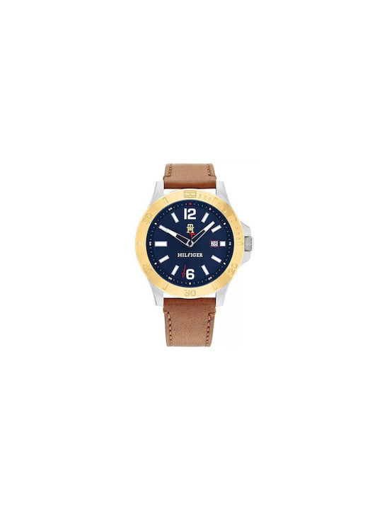 Tommy Hilfiger Ryan Le Uhr Batterie mit Braun Metallarmband