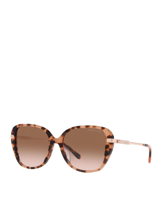 Michael Kors Flatiron Women's Sunglasses with Brown Tartaruga Frame and Brown Gradient Lens