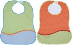 X-treme Baby Waterproof Лигавник Пластмаса със закопчалка за обръч и примка & Джоб Многоцветна 2бр X-treme Baby Waterproof Лигавник Пластмаса със закопчалка за обръч и примка & Джоб Многоцветна 2бр