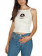 Obey Resist women's crop top semi-white - 266831253