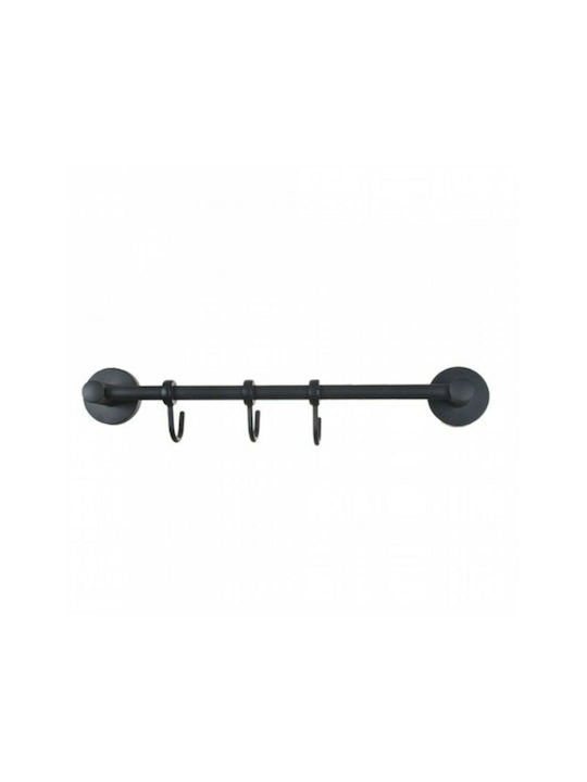 Spring SDS-17772 Haken Badezimmer Dreifach Schrauben Schwarz