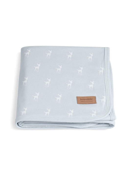 Bonjour Bebe Swaddle Blanket Light Blue 65x80cm