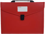 Stelan 889975 Plastic Briefcase 12 Positions Red 34x24x3.3cm - Stelan